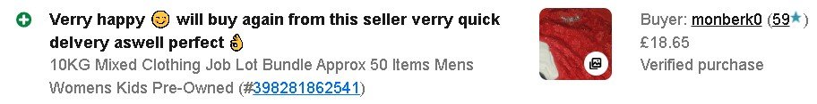 Original eBay feedback screenshot 3, transcribed above