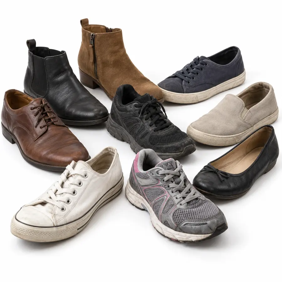 Representative photo of 10 kg Mixed Shoes — Grade A/B