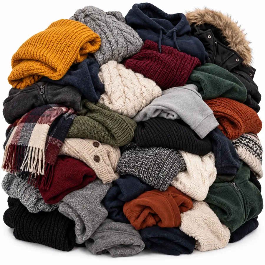 Representative photo of 10KG Winter Clothing Job Lot Bundle Mens Womens Kids Pre-Owned